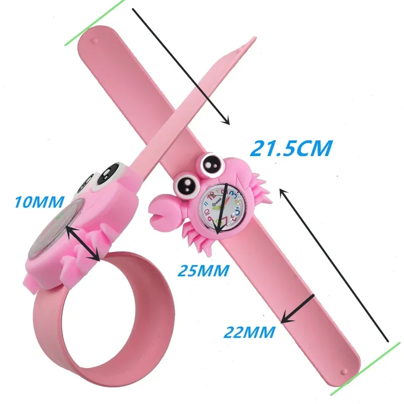 펭귄 불가사리 게 어린이 시계 아기 교육 학습 시간 장난감 1-16 세 어린이 시계 고래/상어 소녀 소년 시계