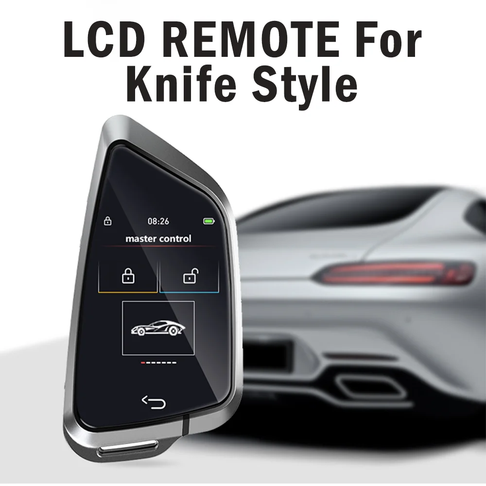 Auto LCD Digital Key Fob Universal Modified Smart Remote Knife Style Car Key Kit With Keyless Go Key Fobs