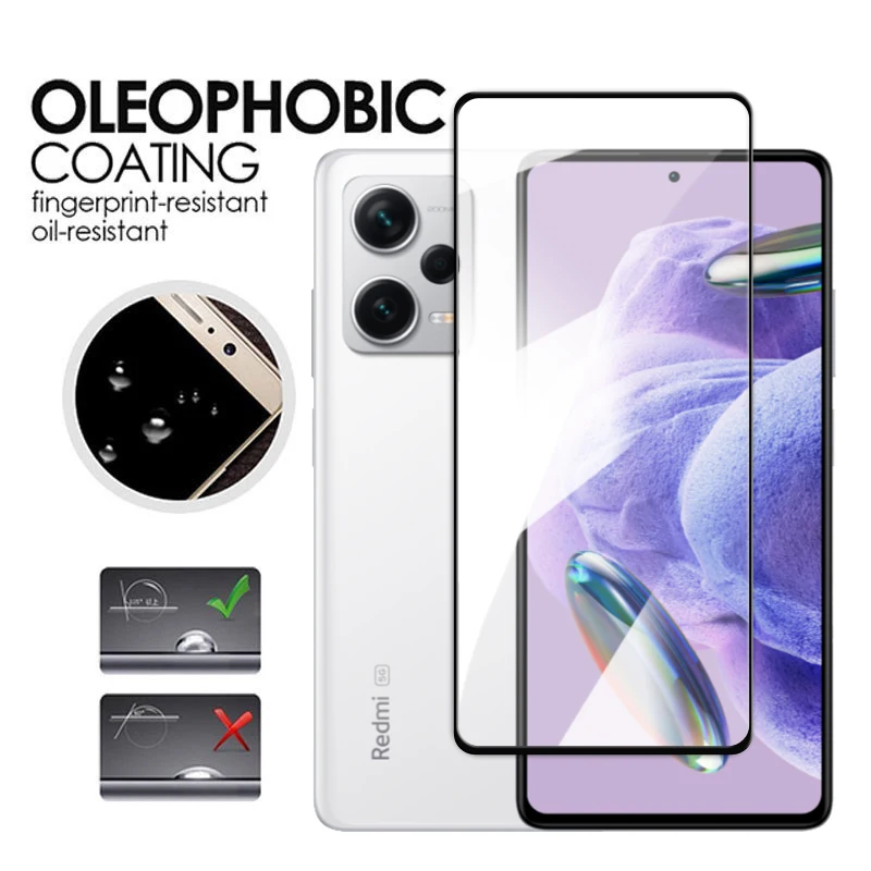 For Xiaomi Redmi Note 12 Pro Plus 5G Glass Redmi Note 12 Pro+ Tempered Glass 2.5D Full Glue Screen Protector Note 12 Pro Film