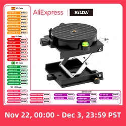 HILDA Adjustable Lift Stand For Laser Level 360-Degree Rotation Router Lift Table Adjustable Height Laser Level Lifting Platform