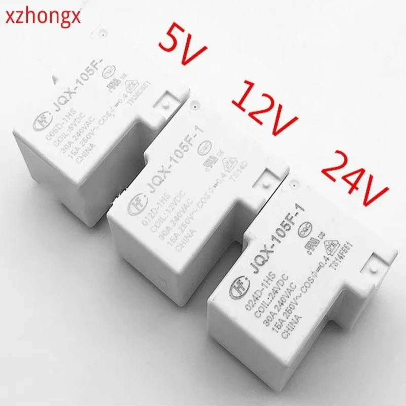 relay JQX-105F-1 005D-1HS 012D-1HS 024D-1HS  30A 5V 12V 24V