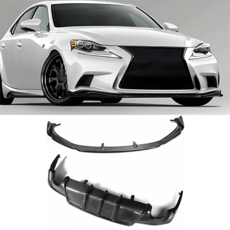 

High Quality Carbon Fiber Bumper Front Lip Rear Lip Spoiler Kit For IS250 2014-2016