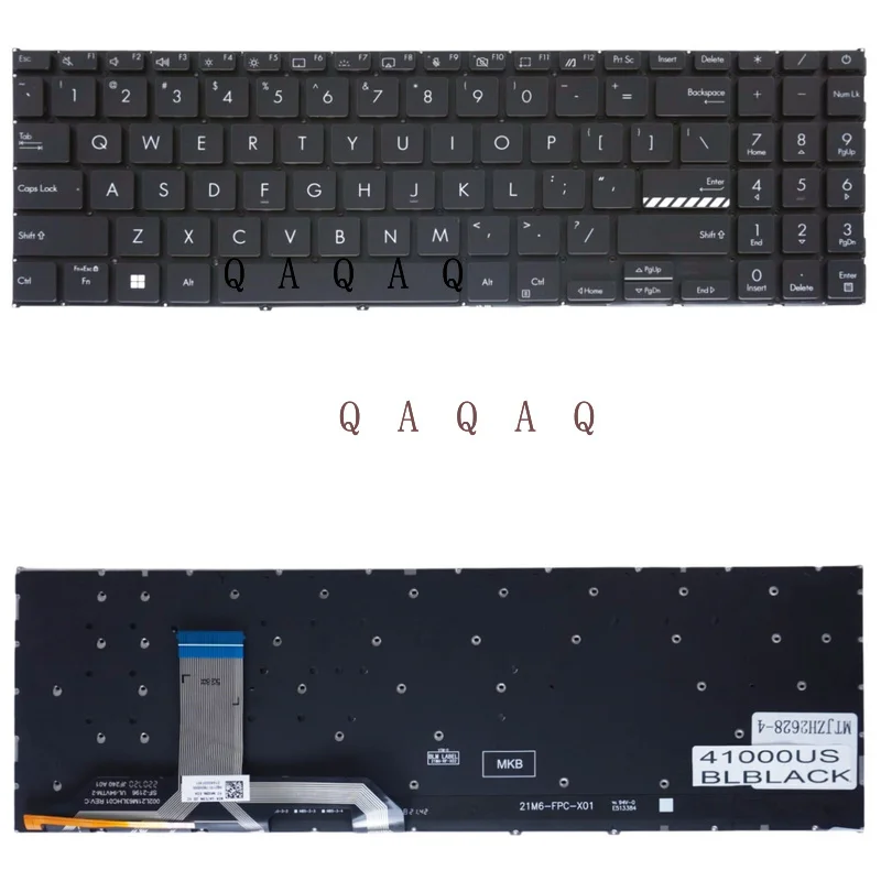 

QA New Laptop Keyboard for ASUS Vivobook 15 X1502 90NB0ZB1-R30US0 0KNB0-512JLA00