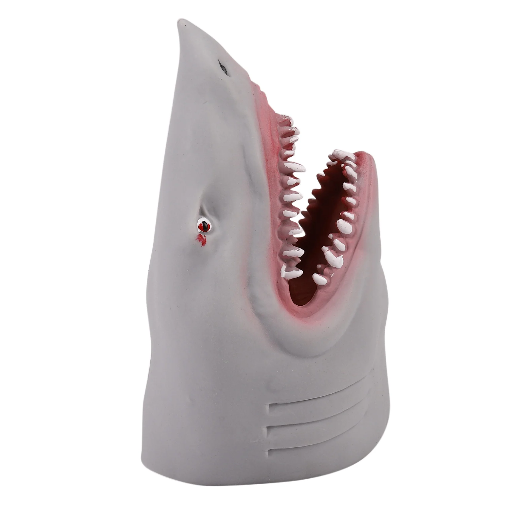 KKZ-Plastic Shark Hand Puppet For Story Tpr Animal Head Gloves Kids Toys Gift Animal Head Figure Vividly Kids Toy Model Gifts