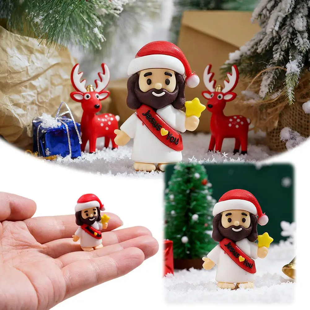 50 قطعة شخصيات يسوع الصغيرة يسوع يحبك ألعاب الجيب المطاطية شخصيات صغيرة لإخفاء والسعي حفلة دينية لمدرسة الأحد