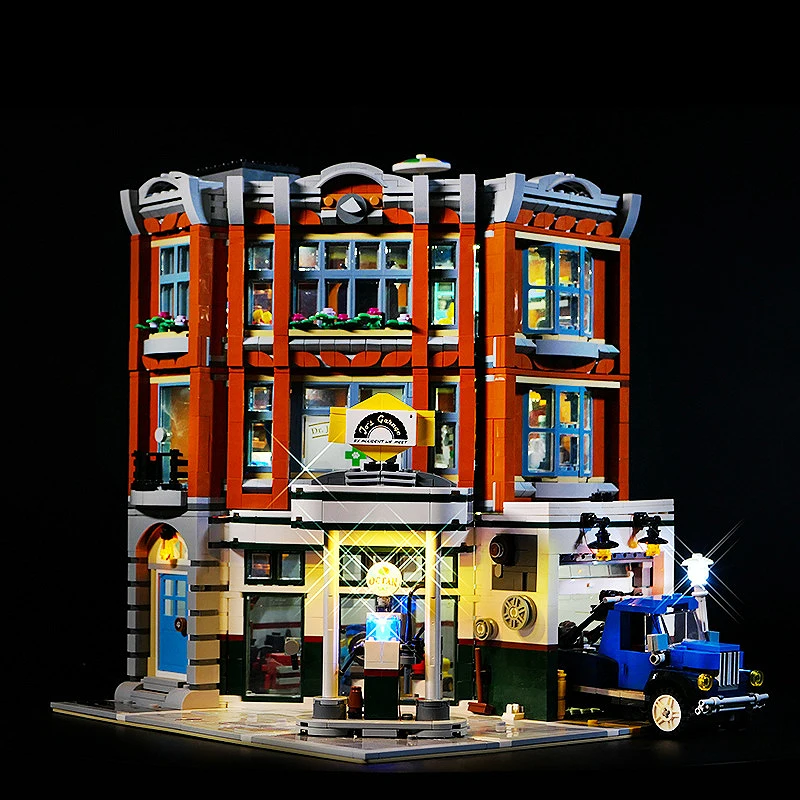 DIY LED Light Kit For LEGO 10264 Corner Garage   (Only LED Light,Without Blocks Model)