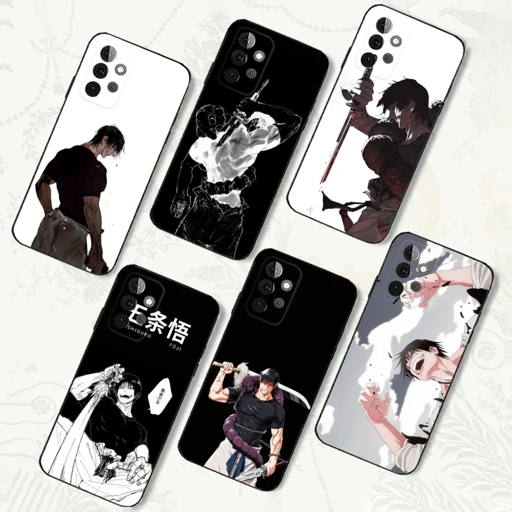 Toji F-Fushiguro Jujutsu Phone Case For Samsung Galaxy A13,A21s,A22,A31,A32,A52,A53,A71,A80,A91 Soft Black Shell