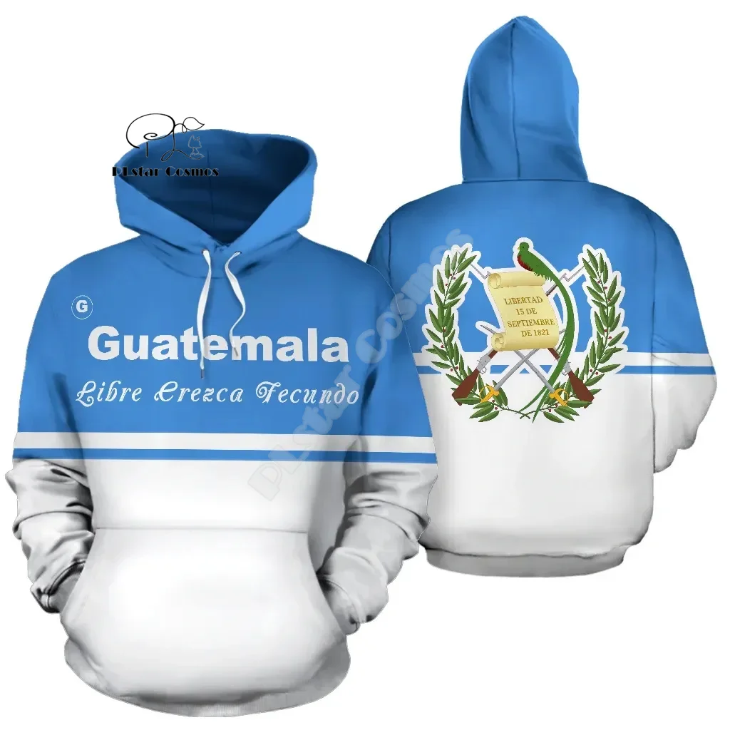 

NewFashion Custom Name Country Guatemala Flag Vintage Retro Tattoo 3DPrint Pullover Streetwear Men/Women Casual Jacket Hoodies R