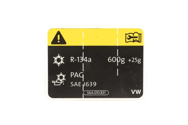 

Engine Sealing Quality Car 8 J8010564F Air Conditioning Gas Warning Label Sticker adhesive