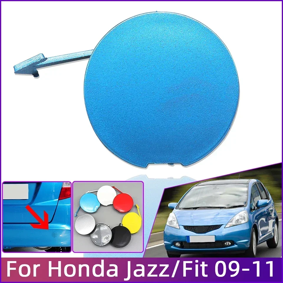 Auto Rear Bumper Towing Hook Eye Cover Cap For Honda Fit / Jazz GE 2009 2010 2011 71104-TF0-000 Trailer Hauling Lid Garnish Trim