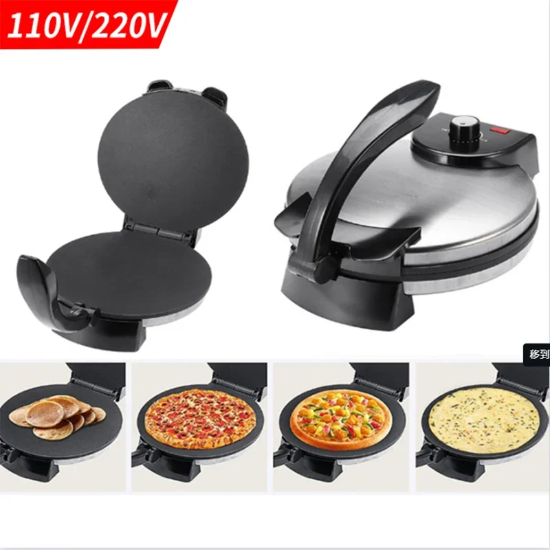 110/220V Household Pancake Maker Electric Baking Pan Electric Multifunction Non-Stick Crepe Machine for Chapati Tortilla Maker