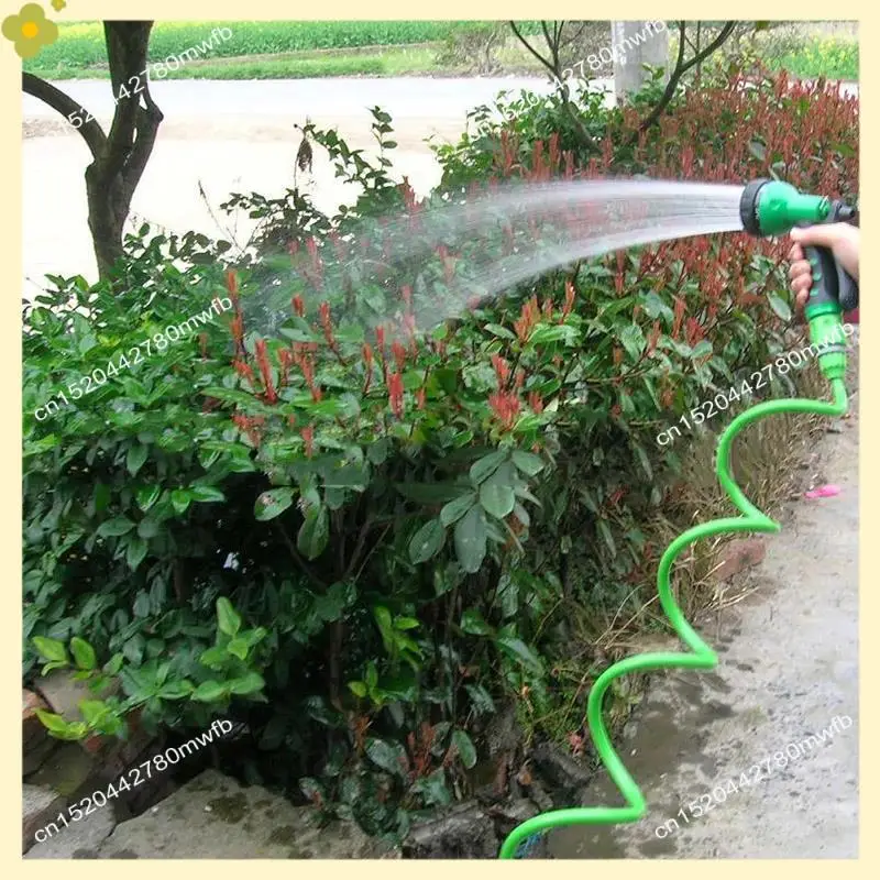

LDHL Flexible Coiled Spiral Garden Car Washing Clean Water Hose With Spray Nozzle For Household Car Wash Garden Water