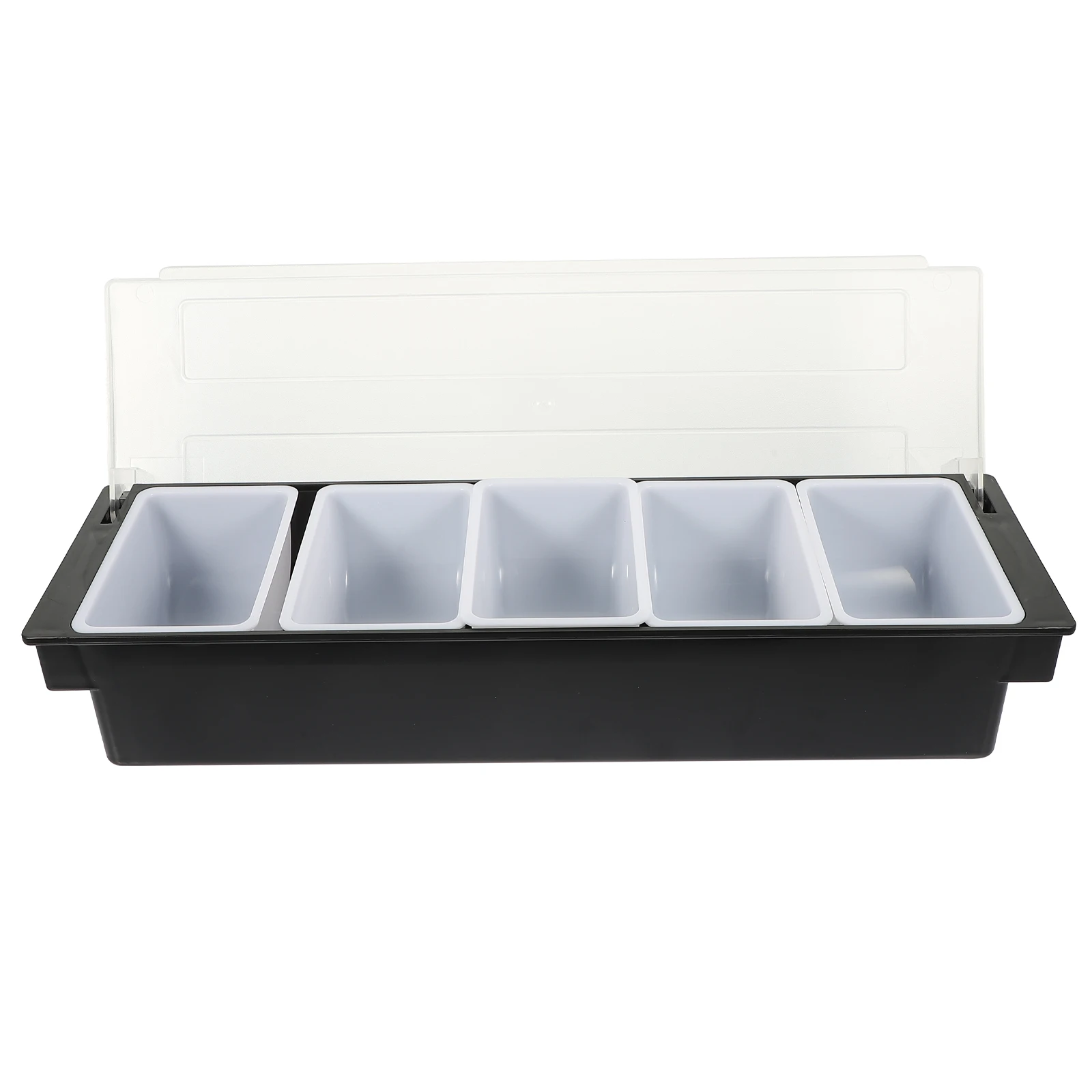 

Compartment Fruit Box Container Serving Tray Reusable Snack Dried Food Plastic Lightweight Storage Kitchen Bar Party
