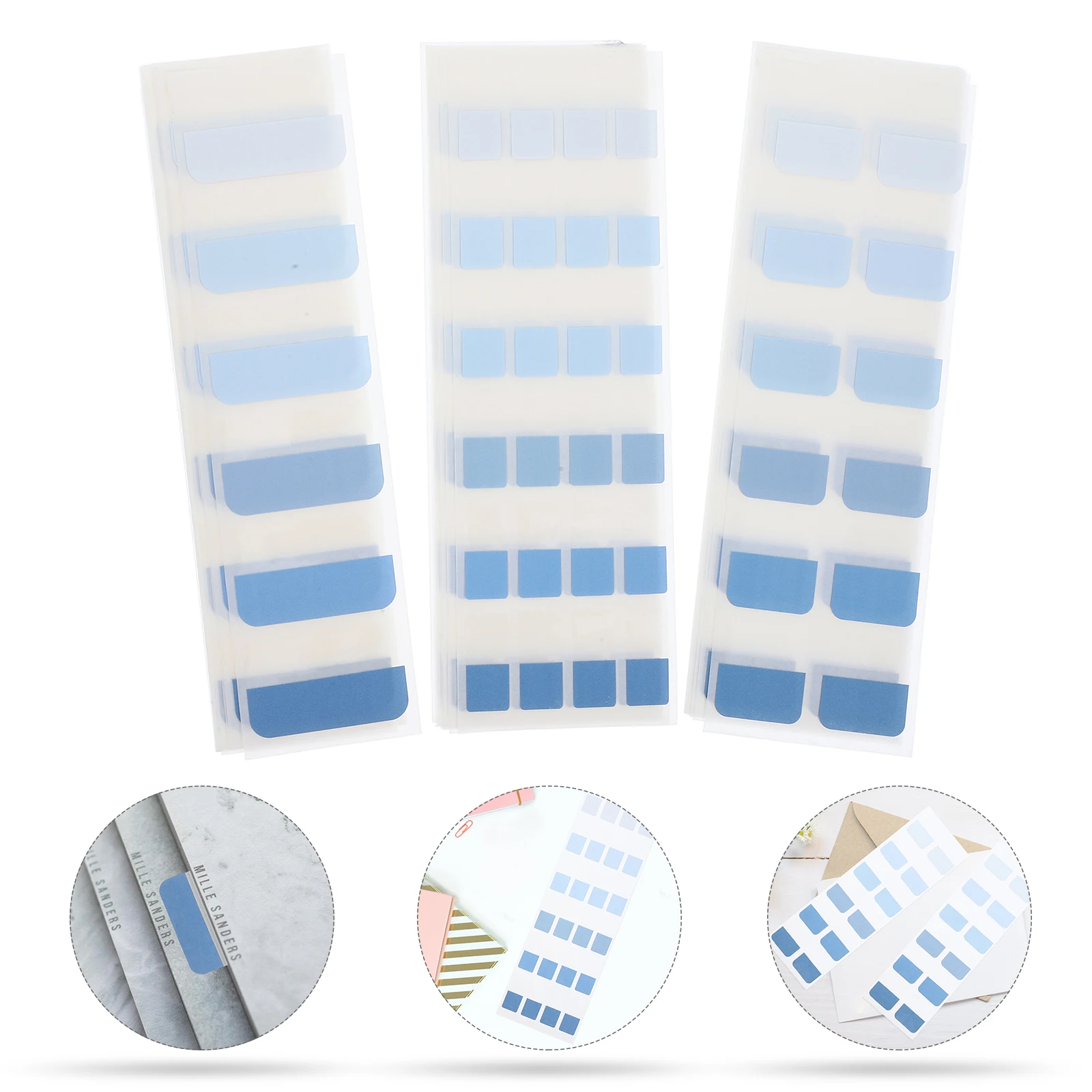 

3 шт. 3 пакета липких записываемых индексных вкладок для книг, планировщиков, управления файлами, вкладки для заметок, канцелярские товары, книга для студентов колледжа