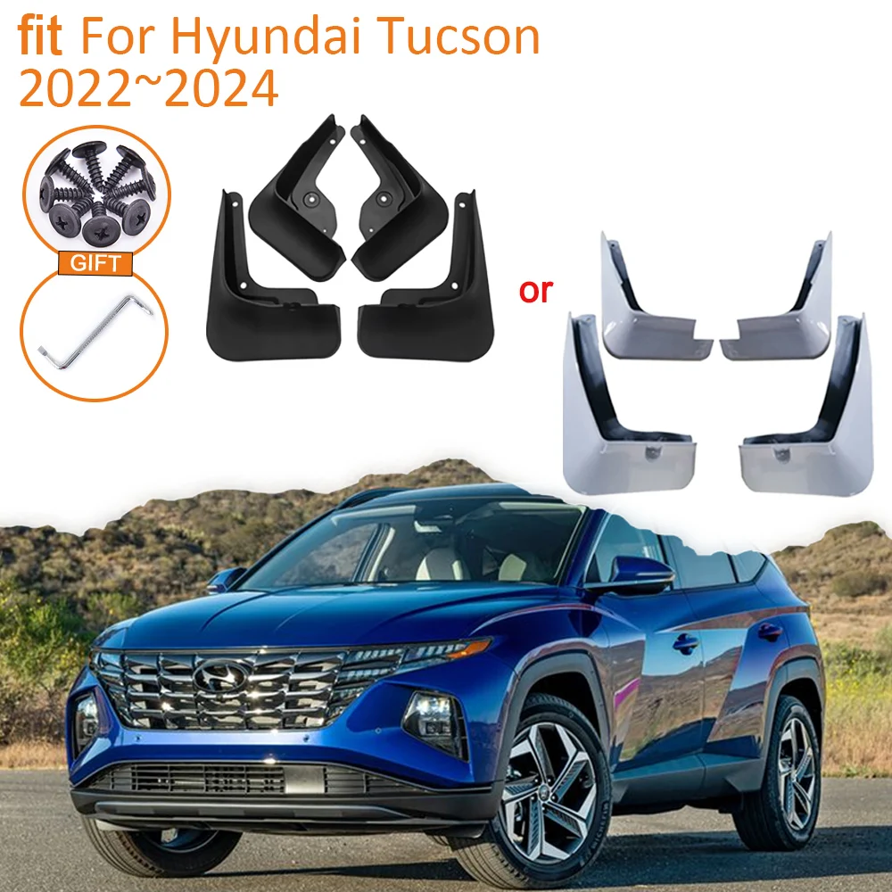 

MudFlap for Hyundai Tucson NX4 2021 2022 2023 Accessories Front Rear Wheels Anti-splash Mudguards Splash Fender Mud Flap Parts