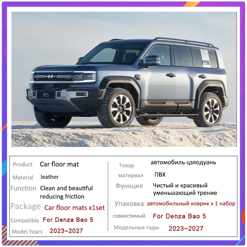 Denza Fangchengbao B5 Leather Mats (2023-2027)