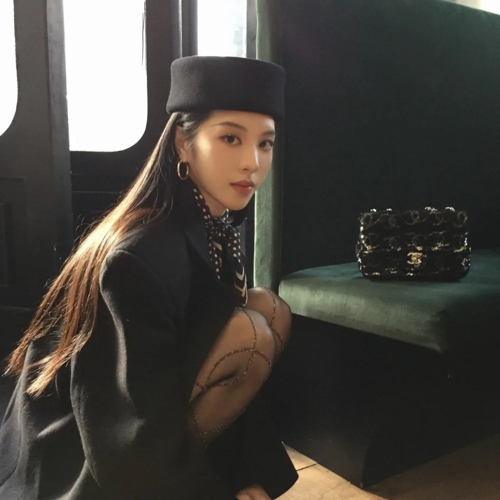 جديد الصلب الأعلى ورأى الصوف القبعات مقعر الأعلى البريطانية الرجعية خمر قبعات فيدوراس الزفاف الفاسناتور القبعات الأحداث الرسمية #1