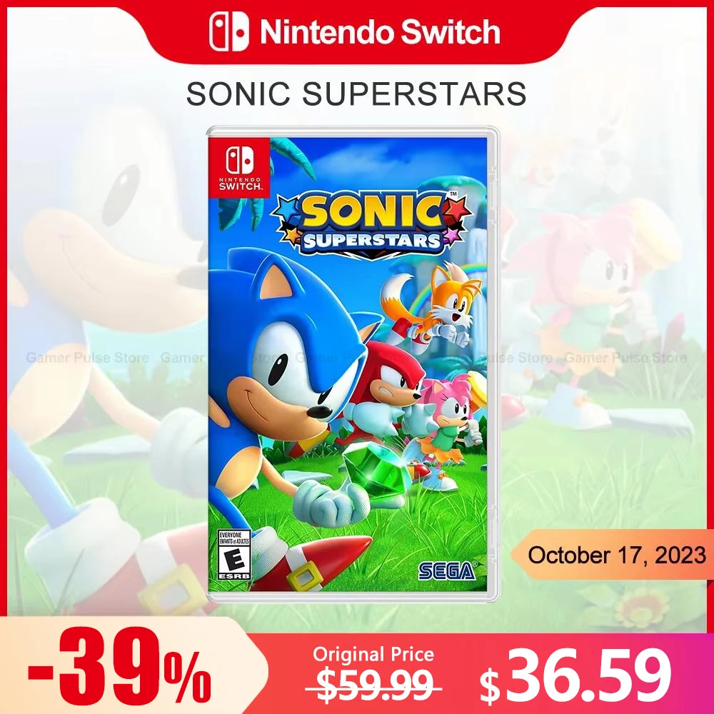 SONIC SUPERSTARS Nintendo Switch Game Deals 100% Original Official Physical Game Card Action Party Genre for Switch Game Console