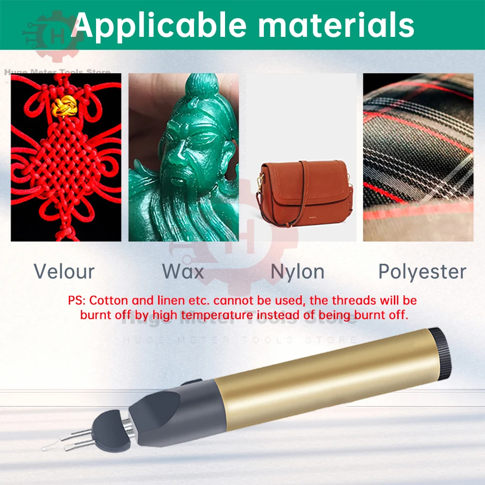 DIY Tool Hand Sewing Thread Welding Wax Tail Burning Pen Melting Crayon Stitching Wire Thread Breaking Line Handmade Leather