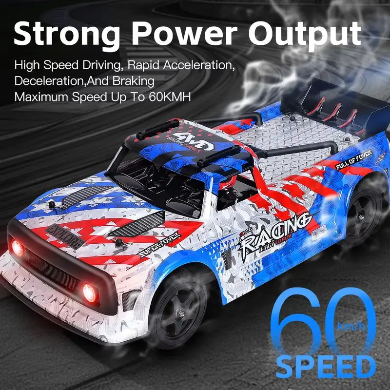 Nowy model samochodu RC 2025 124020 1/12 Elektryczny samochód sportowy z napędem na cztery koła, wersja bezszczotkowa, 60 km/h, zdalnie sterowany, zabawka dla dzieci