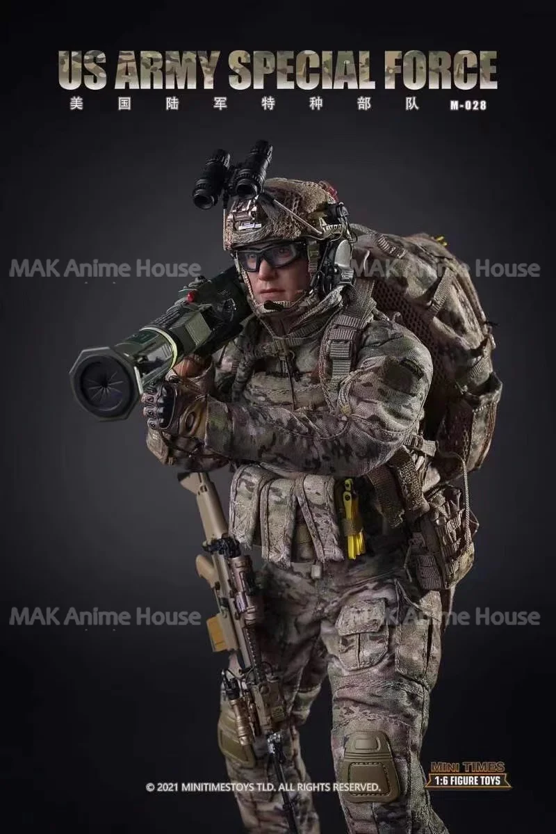 Mini Times Toys M028 Skala 1/6 Amerykańskie Siły Specjalne Wojska Powietrznodesantowe Pełny Zestaw 12-calowy Ruchomy Żołnierz Figurka Akcji Prezent dla Chłopca