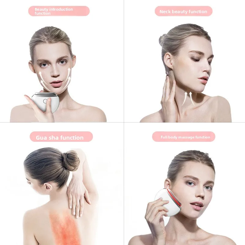 Household Whitening Facial Massager, Neck Massager, Electric Scraping, Electronic Introduction Beauty Instrument