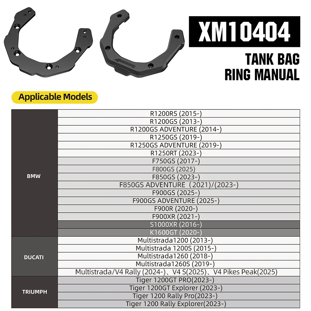 Rhinowalk Motorfiets Magneet Tanktas 6.5L Waterdicht Snel Ontkoppelbaar Anti-diefstal Tas Met Regenhoes Voor BMW SUZUKI KTM CFMOTO