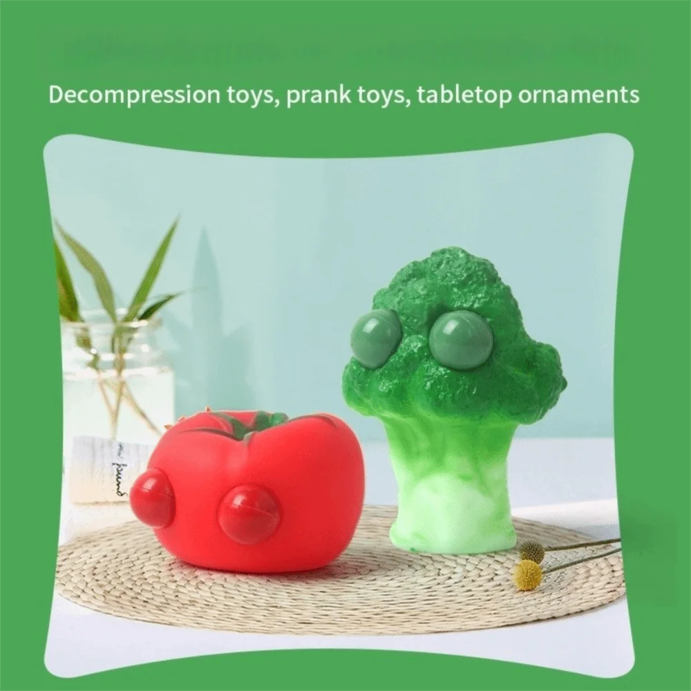 Slow Rebound Squishy Toys Soft Rubber Simulation Vegetables Squeeze Toys Soft Non-Toxic Silicone Kneading Toys Daily Use