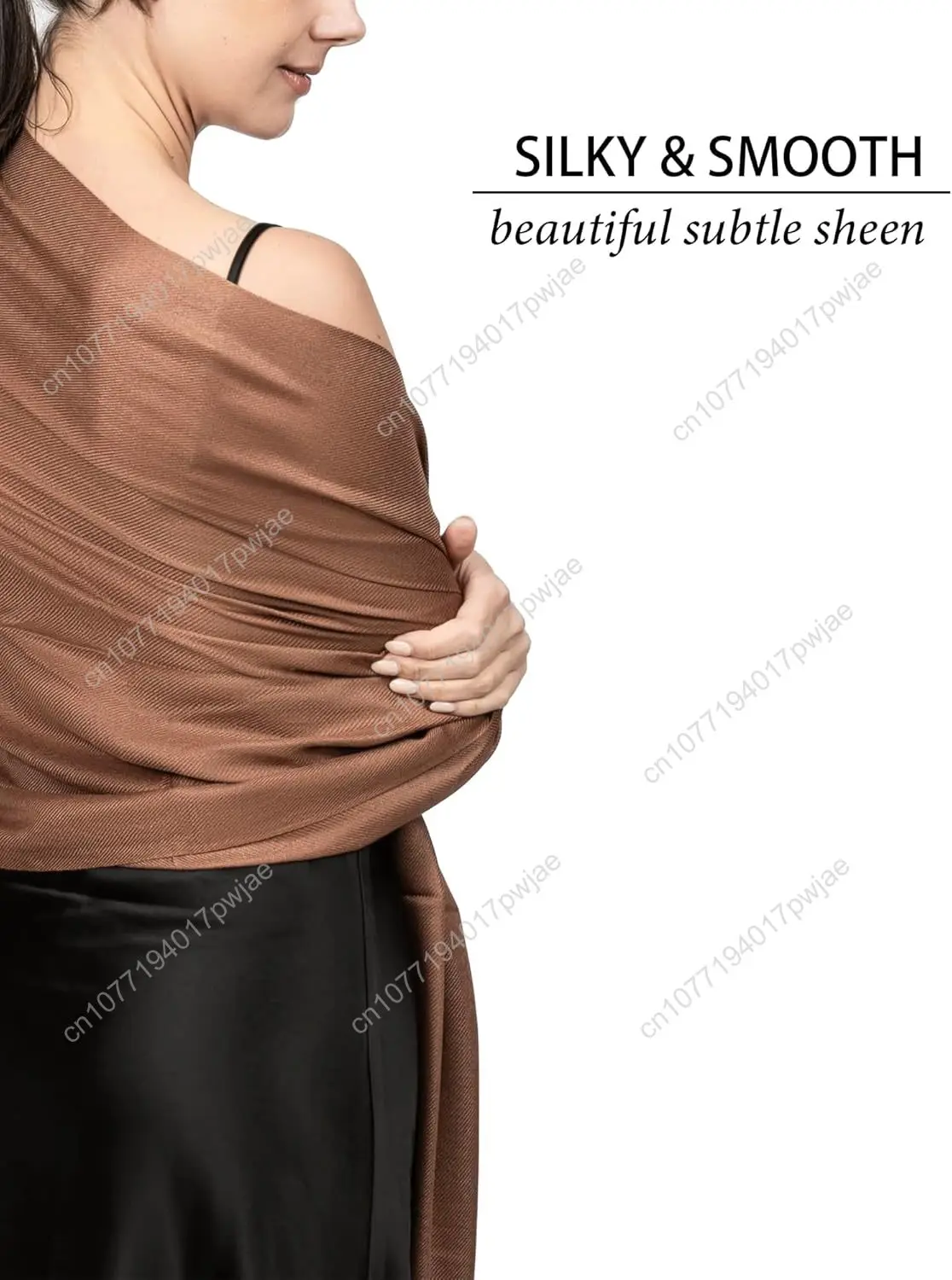 Achillea Soft Silky Pashmina Scarf for Women – Shawl Wrap for Evening Dresses, Bridesmaids, Weddings & Everyday Wear