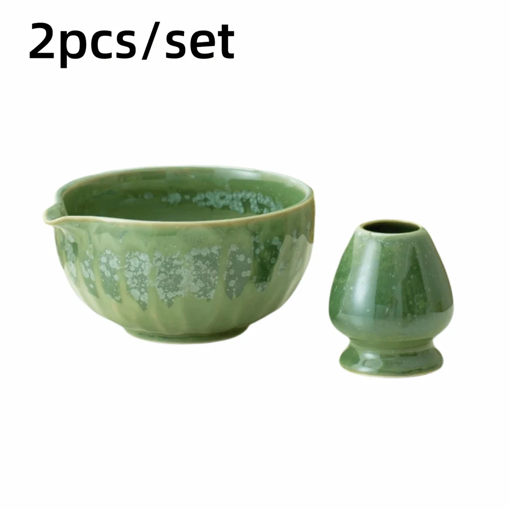 

2/7pcs Set Japanese Matcha Tea Set Tea Sticks Match Bowl Matcha Brush Bamboo Ceramic Tea-Making Tools Matcha Whisk Set