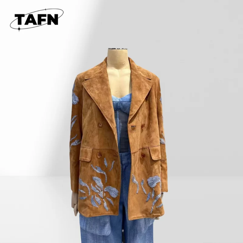 Schicke Damen-Anzug-Blazer-Jacke für formelle Anlässe, Büro-Blazer für Damen, trendig und stilvoll AJ0902