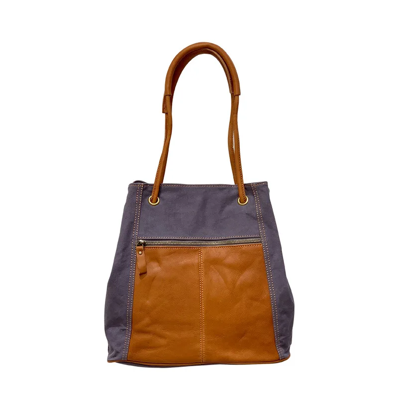 

Vintage Canvas Commuter Bag Large Capacity Single Shoulder Tote Commuter Bags