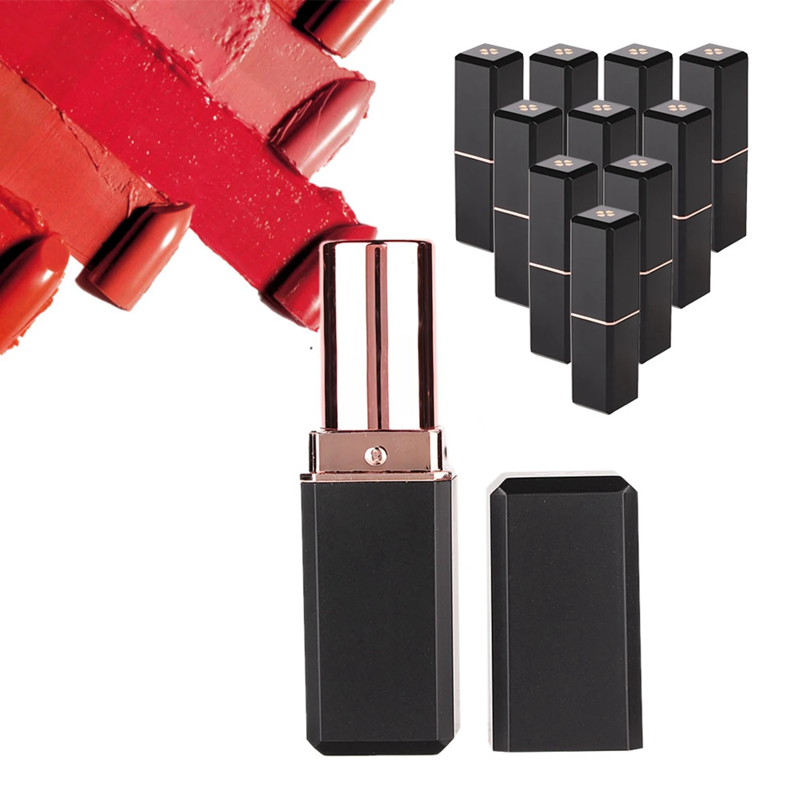 20 Stück leere Lippenstifttuben, DIY-Kosmetik-Lippenstift, 12,1 mm, leere Tuben, selbstgemachte Lippenstiftbehälter, Lippenbalsam-Behälter – Detail 1