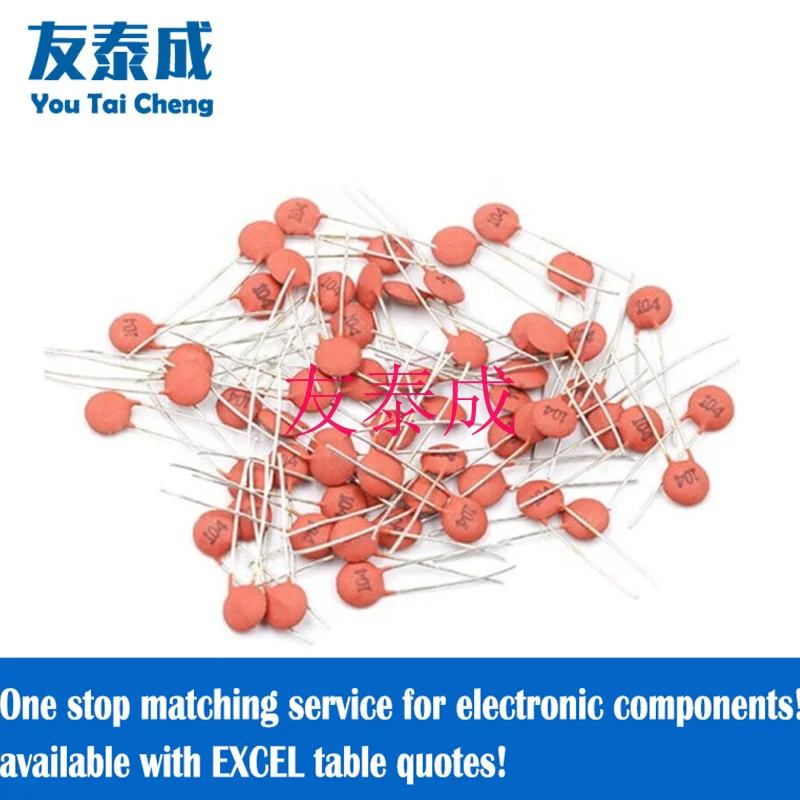 50PCS Circular Ceramic Capacitor 50V 1PF 2PF 2.2PF 3PF 3.3PF 4.7PF 5PF 7PF 8PF 10PF 15PF 18PF 20PF 22PF 27PF 30PF 33PF 47PF 56PF