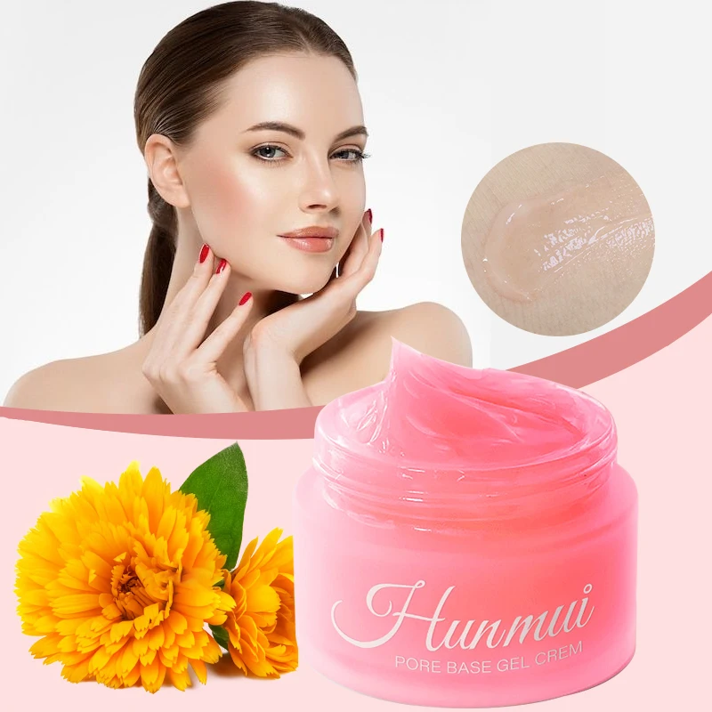 Crème de Base de Pores en Gel finition mate, apprêt hydratant pour le visage avec cache les Pores et les rides fines, crème de maquillage de Base éclaircissante