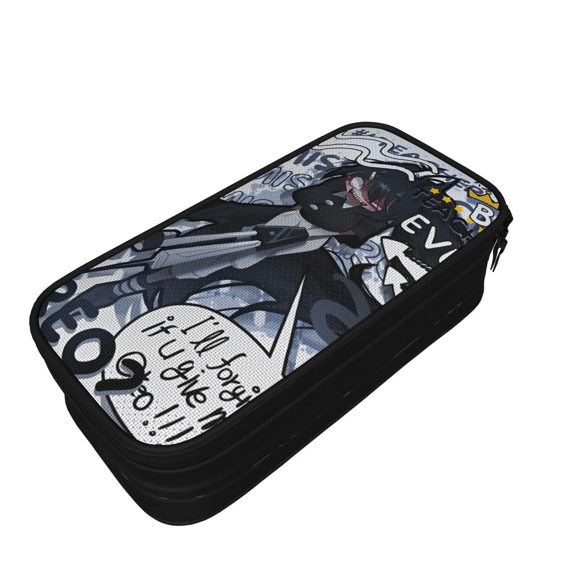 Classic Fundamental Paper Education Miss Circle Pencil Case Cartoon Game Pencilcases Pen Holder Pencil Bags Zipper Stationery
