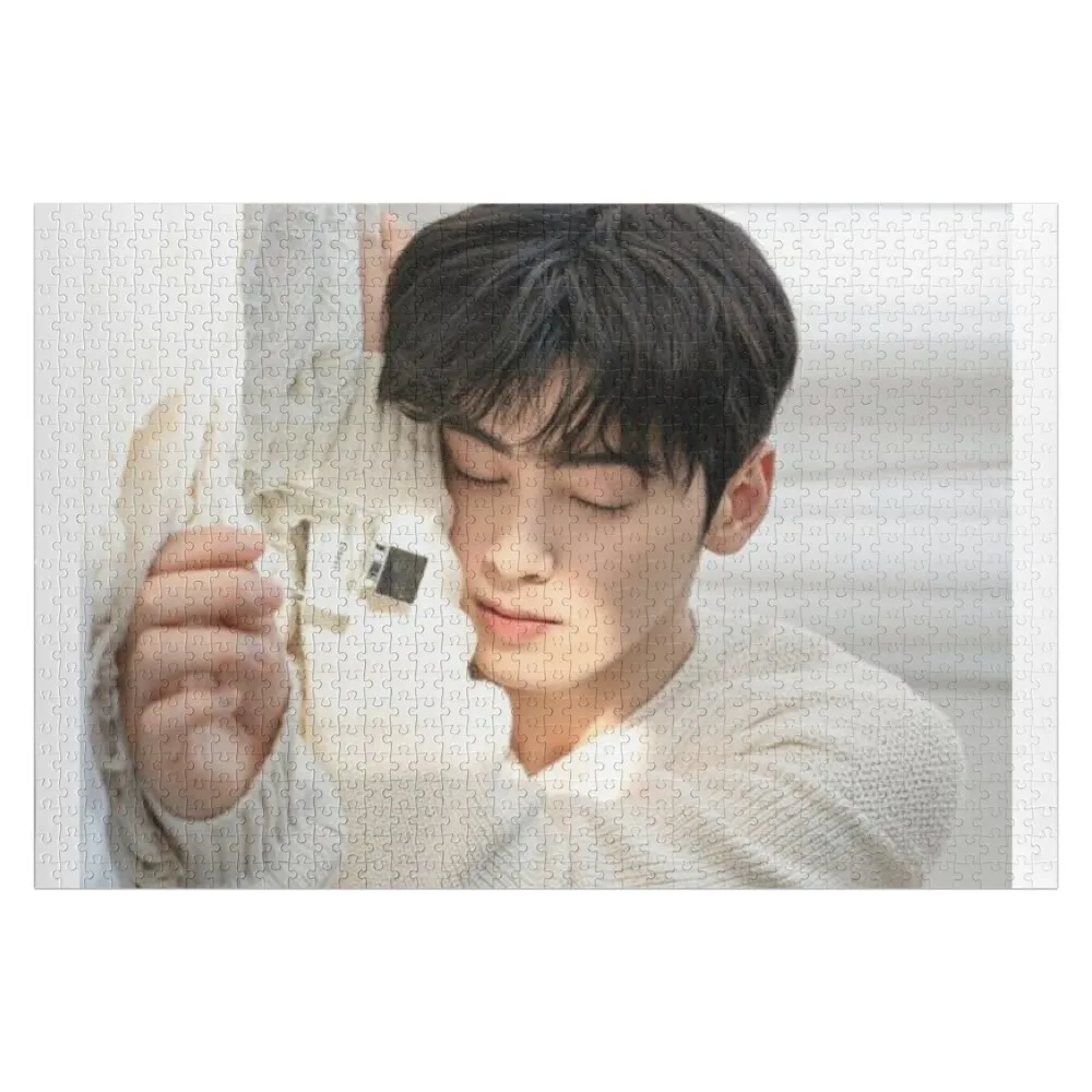

CHA EUN WOO Jigsaw Puzzle With Personalized Photo Wooden Adults Jigsaw For Kids Puzzle