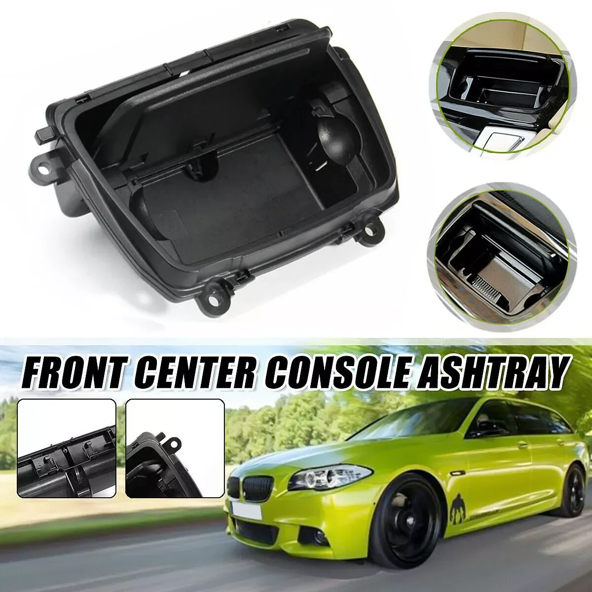 

Car Center Console Ashtray Box Ash Case Cover For BMW 5 Series F10 F11 F18 520 523 525 528 530 2010-2017 51169206347