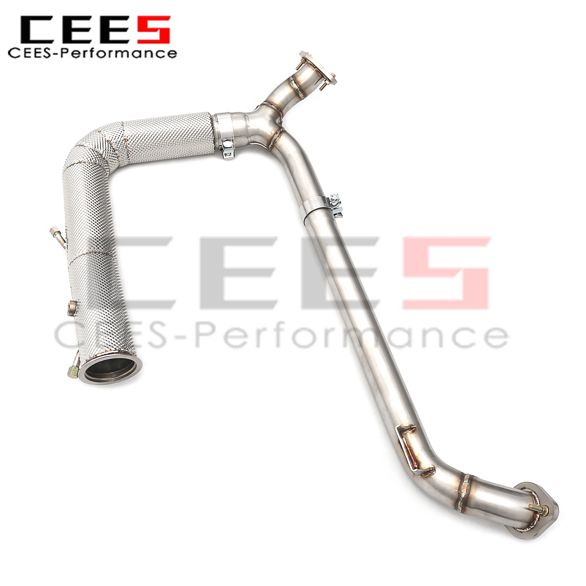 

CEES Downpipe Exhaust Pipe For PORSCHE 718 Boxster/Cayman 2.0T Stainless Steel Downpipe With Heat Insulation Catalyst Exhaust