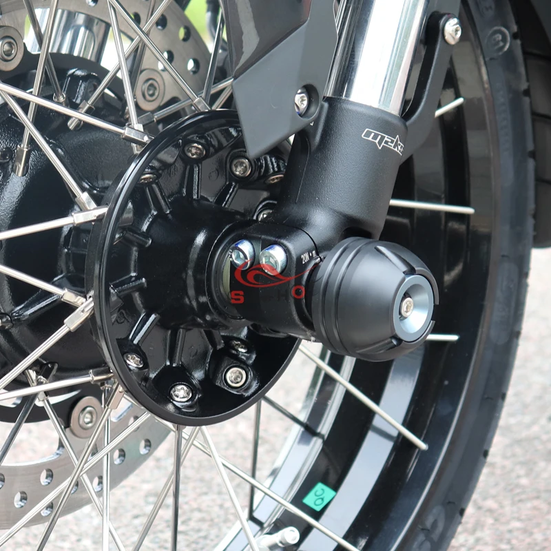 ل ZONTES 368 368G 368D 368M 368K 368E 2024 2025 2026 دراجة نارية الملحقات المحور الأمامي عجلة شوكة المنزلق تحطم حامي