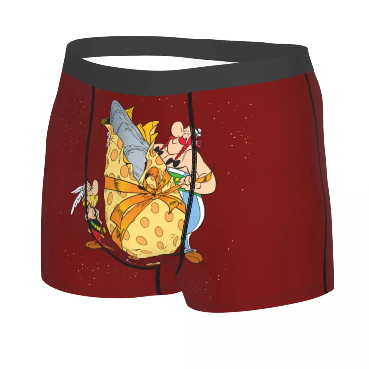 Custom Asterixs And Obelixs Adventure Comic Boxers Shorts Men\'s Briefs Underwear Cool Underpants