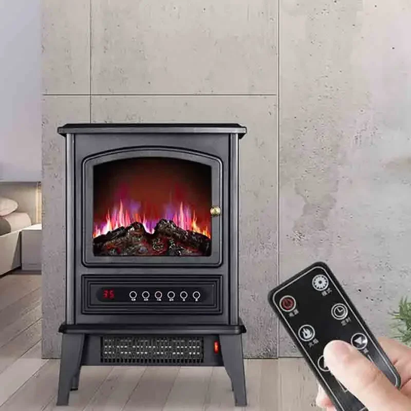 220v Electric European Fireplace Heater 3d Simulation Flame Heating Furnace Heating Furnace Heater Living Room Household Energy