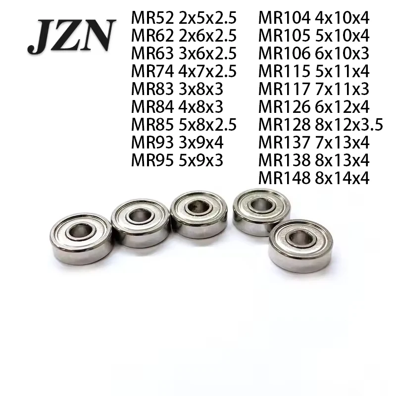 2PCS/10PCS Stainless Steel Bearing SMR52 2*5*2.5, SMR62 2*6*2.5, SMR63 3*6*2.5, SMR74 4*7*2.5, SMR83 3*8*3, SMR84 4*8*3, SMR85 5