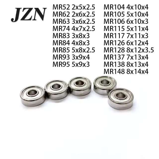 2PCS/10PCS łożysko ze stali nierdzewnej SMR52 2*5*2.5,SMR62 2*6*2.5,SMR63 3*6*2.5,SMR74 4*7*2.5,SMR83 3*8*3,SMR84 4*8*3,SMR85 5*8*2.5