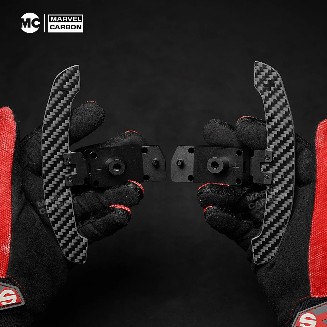 

Compatible Toyota Camry GR Corolla Yaris GR Avalon Rav4 Highlan Steering Wheel Shift Paddle Magnetic Carbon Fiber Paddle Shifter