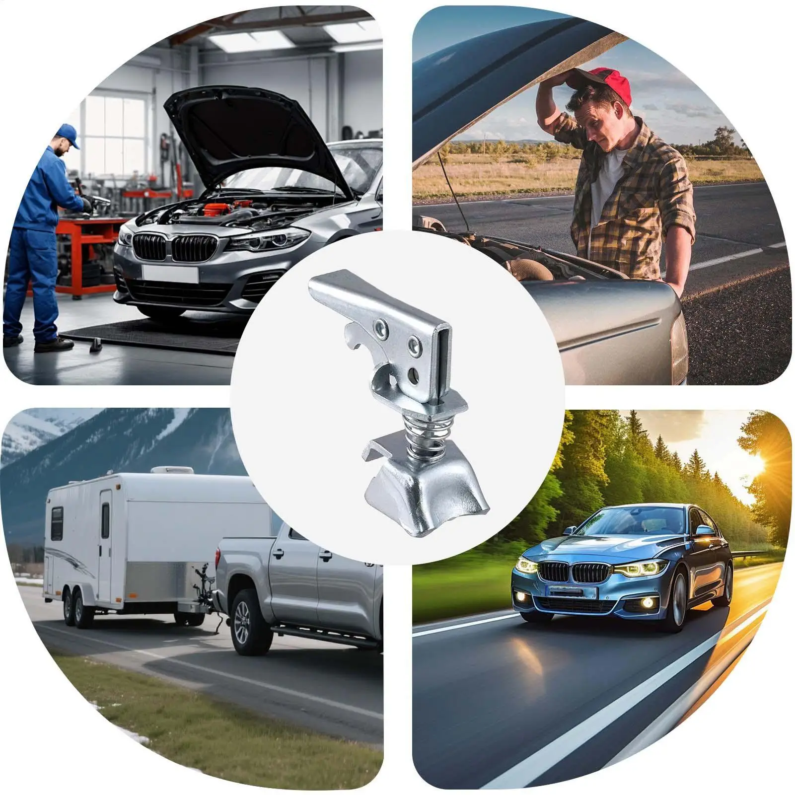 Lengüeta de remolque, acoplador de remolque de liberación rápida, mango de cúpula de remolque, pieza de reparación, accesorios de remolque para mantenimiento diario
