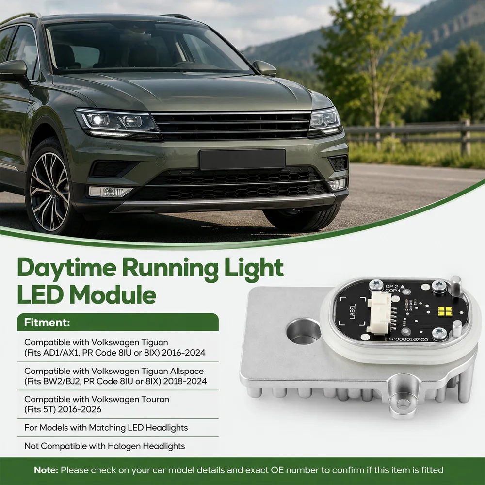 For Volkswagen Tiguan Allspace Touran 2018 2019 2020 2021-2024 LED Daytime Running Light Control Module 5TA998477 1473000167