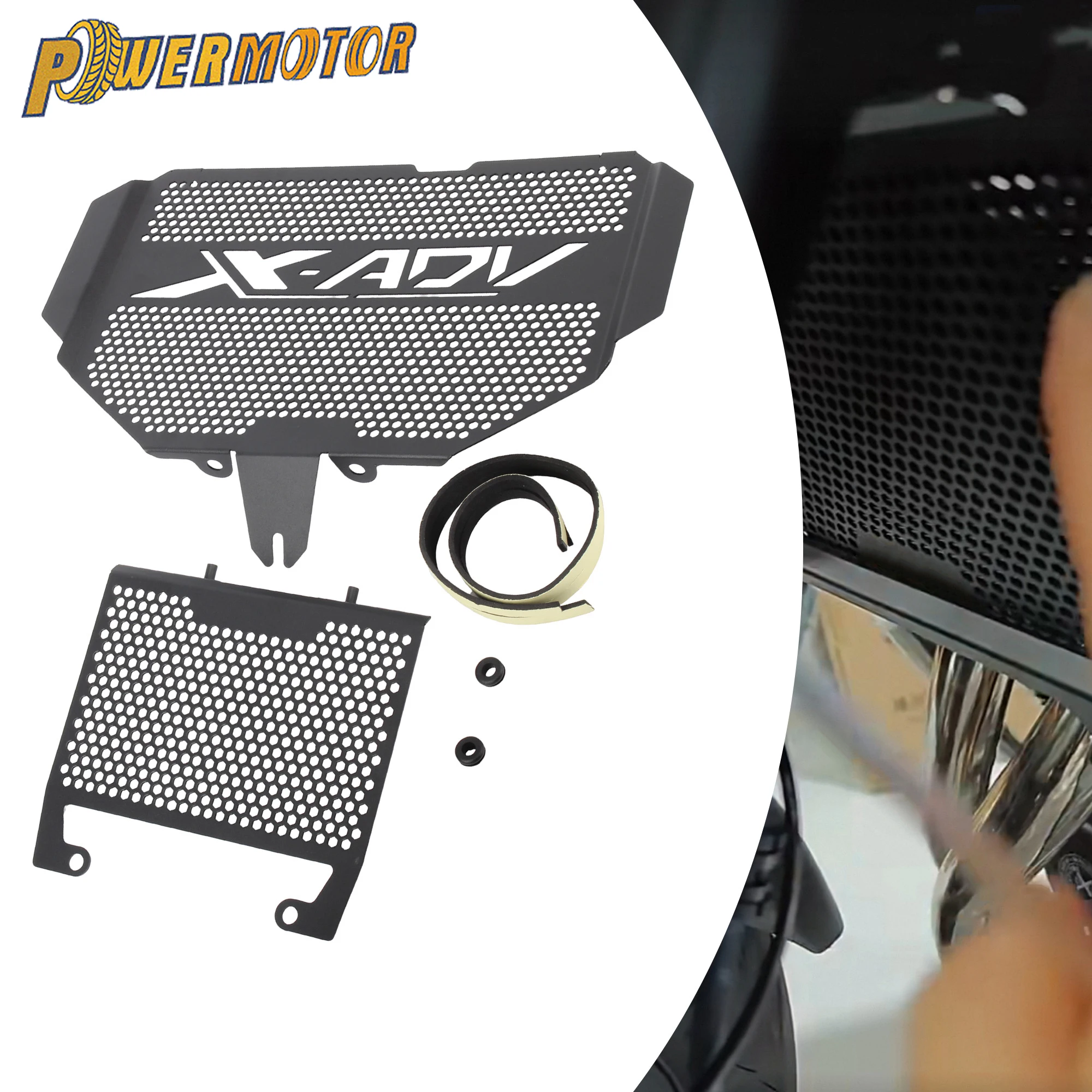 دراجة نارية المبرد غطاء فتاة واقية لهوندا X-ADV750 XADV750 X-Adv X ADV XADV 2017 إلى 2024 DirtBike الألومنيوم الملحقات #1