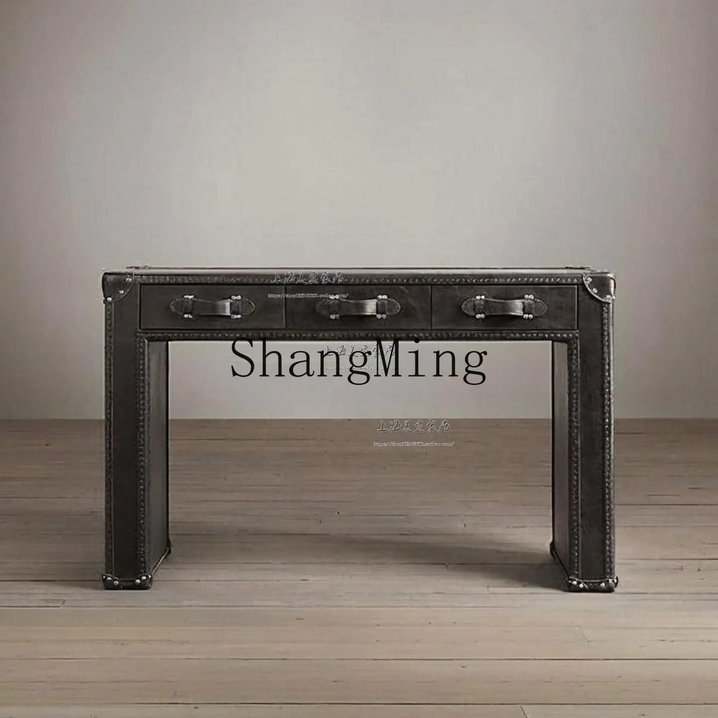 

Ретро-стол CL в индустриальном стиле, из воловьей кожи, для кабинета, виллы, офиса, компьютерный стол