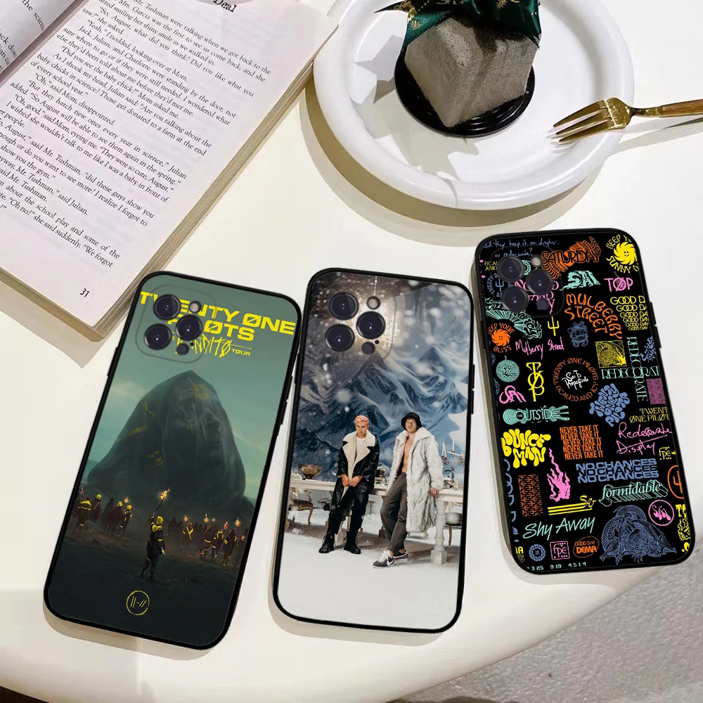 Band T-Twenty O-One P-Pilots Phone Case For iPhone 16 15 14 13 12 Mini 11 Pro XS Max X XR SE 6 7 8 Plus Soft Silicone Cover